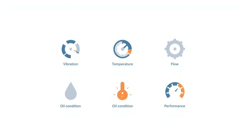 Key condition monitoring parameters for industrial plants